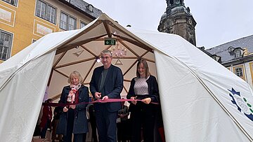 Info-Pavillon auf Schloss Heidecksburg eröffnet