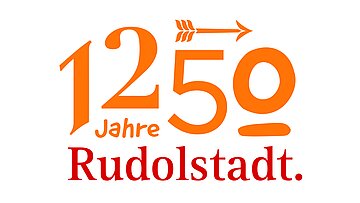 Logo zum Stadtjubiläum „1250 Jahre Rudolstadt“.